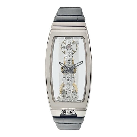 NEW Corum Bridge 18k White Gold Skeleton Dial Manual Wind Watch B113/00821 - Picture 1 of 9